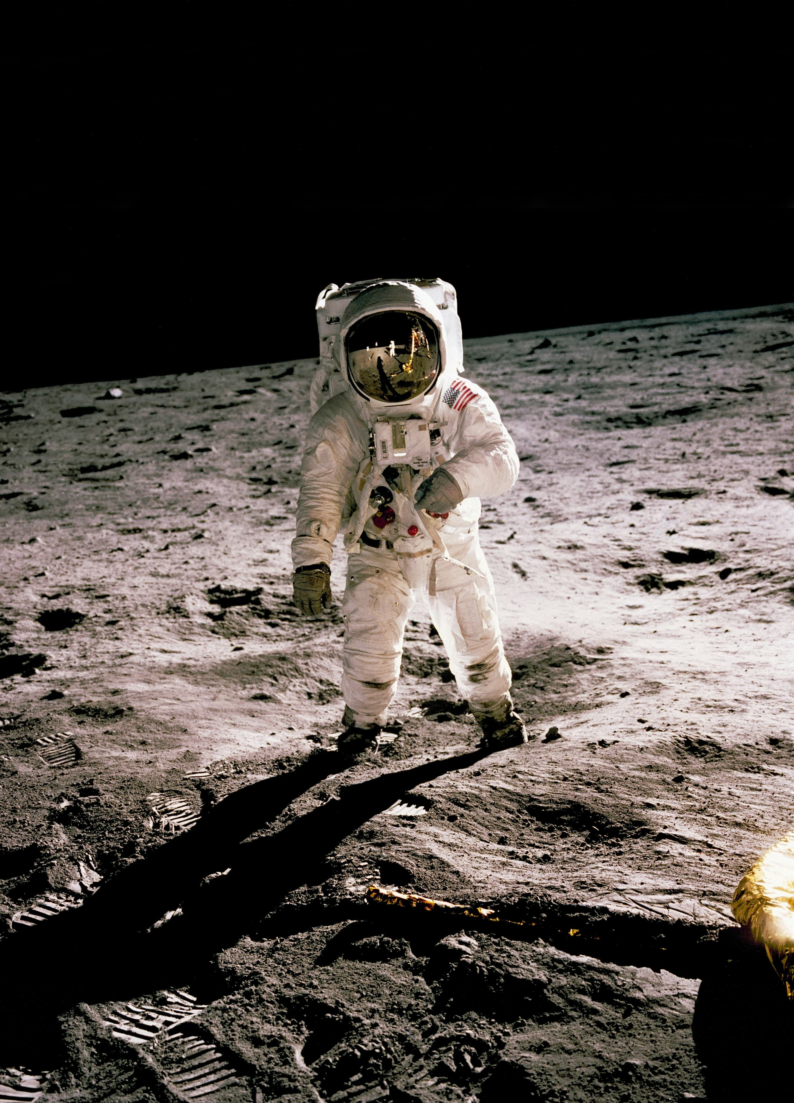 Historisches Foto der Apollo-11-Mondlandung