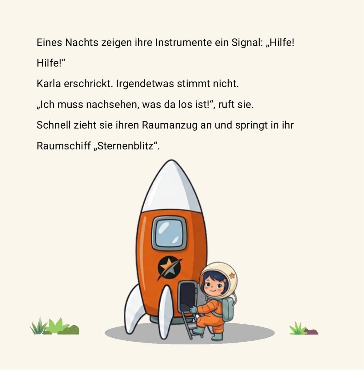 Karla und das Sonnensystem – Buchseite 3 der Leseprobe