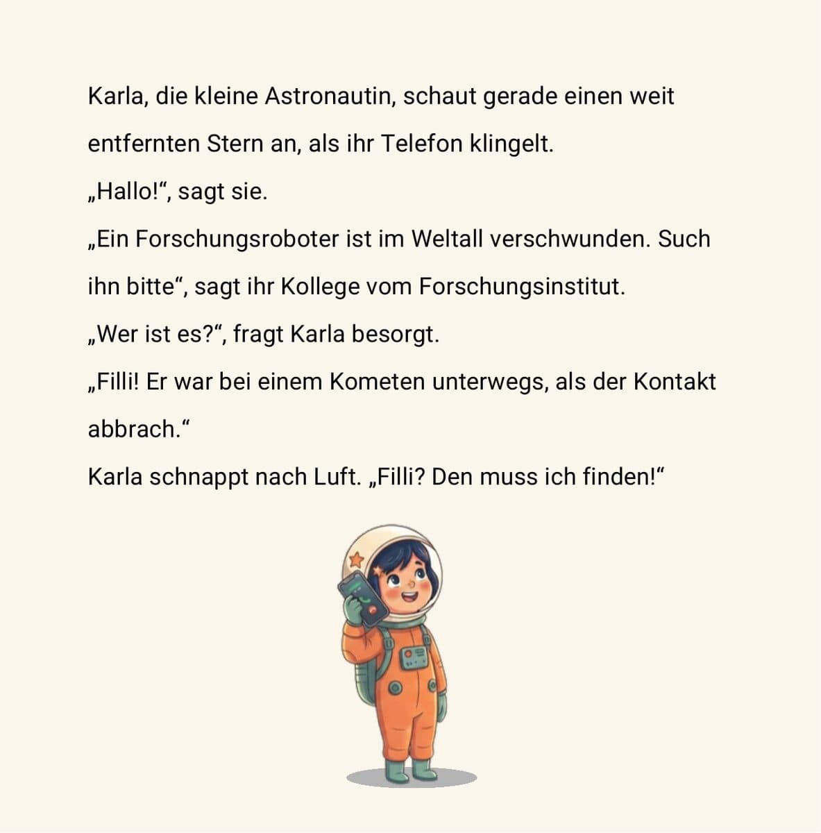 Karla und das Universum – Buchseite 2 der Leseprobe