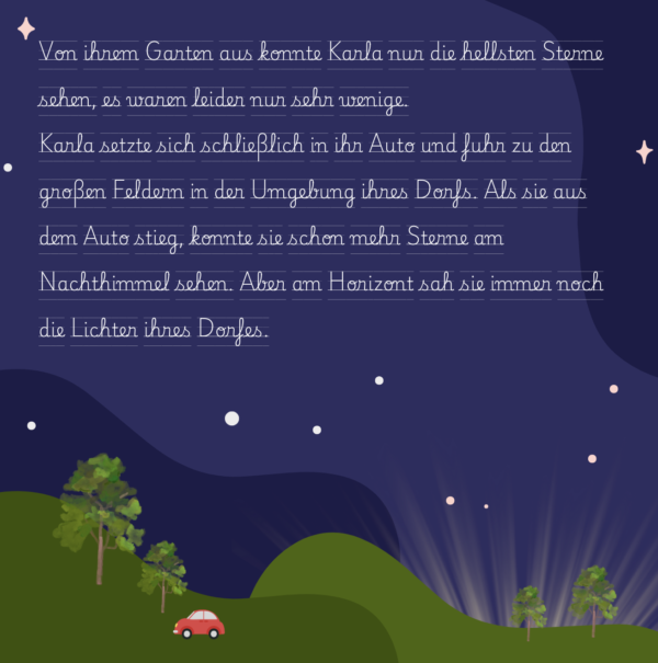 Karla erkundet die Konstellationnen, ebook, Schreibschrift – Bild 2