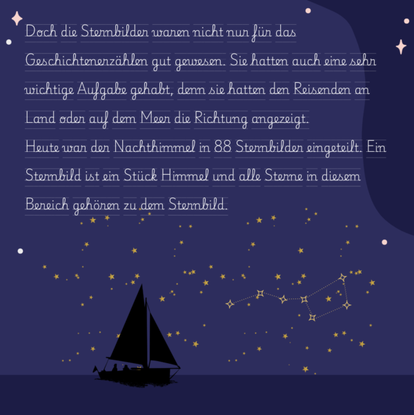 Karla erkundet die Konstellationnen, ebook, Schreibschrift – Bild 3